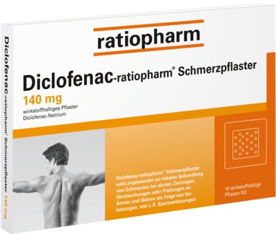 Diclofenac-ratiopharm Schmerzpflaster 140mg