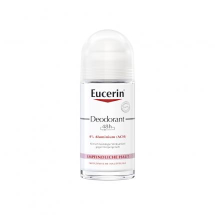 Eucerin Deodorant Roll on Empfindliche Haut 48h 0% Aluminium
