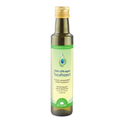 Dr. Jacob´s DHA+EPA vegan TocoProtect Algenöl Omega3