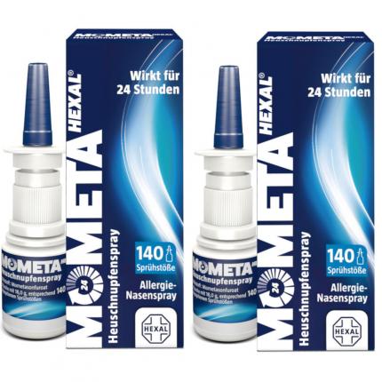 MometaHEXAL– Sprüh Deinen Heuschnupfen weg! Wirkstarkes Allergie-Nasenspray Doppelpack