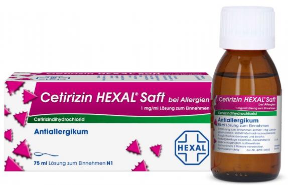 Cetirizin HEXAL Saft bei Allergien 1mg/ml