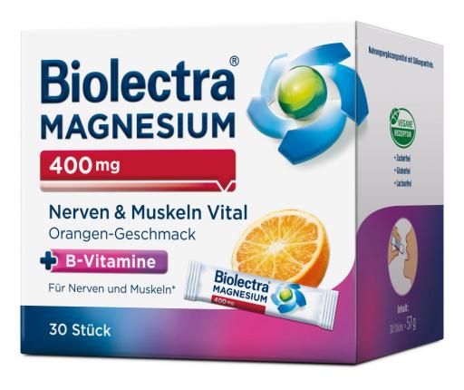 Biolectra MAGNESIUM 400mg Nerven &amp; Muskeln Vital Orange