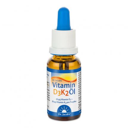 Dr. Jacob&#039;s Vitamin D3K2 Öl 800 IE D3 + K2