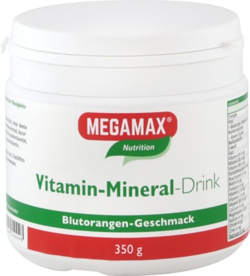 MEGAMAX Vita Mineral Drink Blutorange Pulver