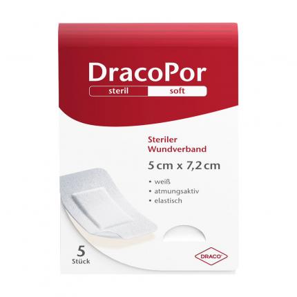 DRACOPOR Wundverband 5x7,2 cm steril