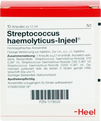 STREPTOCOCCUS HAEMOLYTICUS Injeel Ampullen