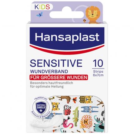 Hansaplast Sensitive Kids Wundverband XL, 6cm x 7cm