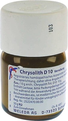 WELEDA CHRYSOLITH D 10 Trituration