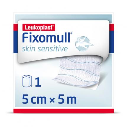 Fixomull skin sensitive Vollflächige Fixierung für die Sekundärfixierung 5 cm x 5 m