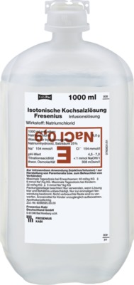 Kochsalzlösung 0,9% Plastikflasche Fresenius