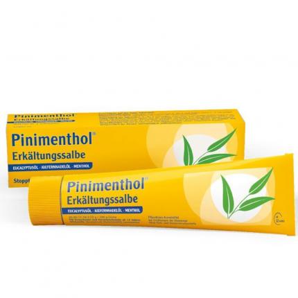 Pinimenthol Erkältungssalbe ab 12 Jahren - mit Eucalyptusöl, Kiefernnadelöl und Menthol