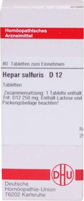 HEPAR SULFURIS D 12 Tabletten