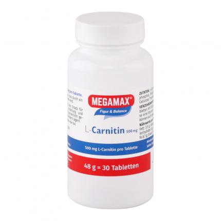 MEGAMAX L Carnitin 500 mg Tabletten