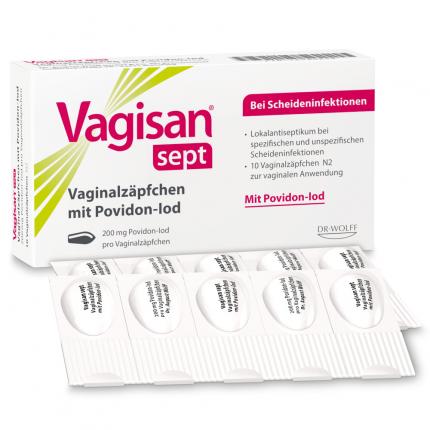 Vagisan sept Vaginalzäpfchen mit Povidon-Iod