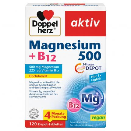 Doppelherz aktiv Magnesium 500 + B12