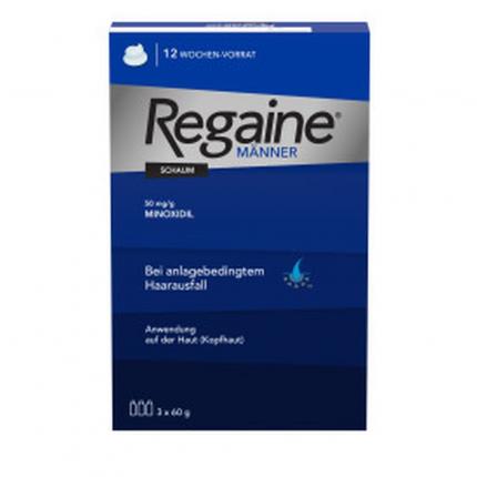 Regaine Männer Schaum mit Minoxidil bei erblich bedingtem Haarausfall