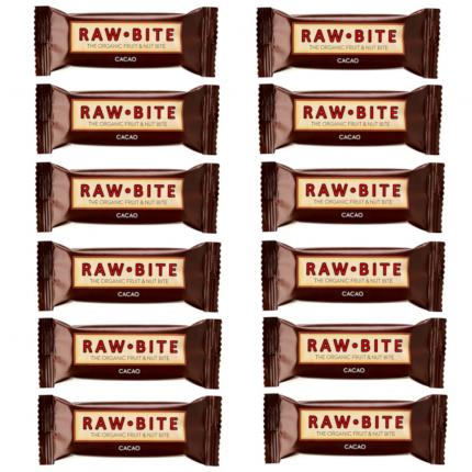 RAW BITE CACAO BIO RIEGEL 12er Set