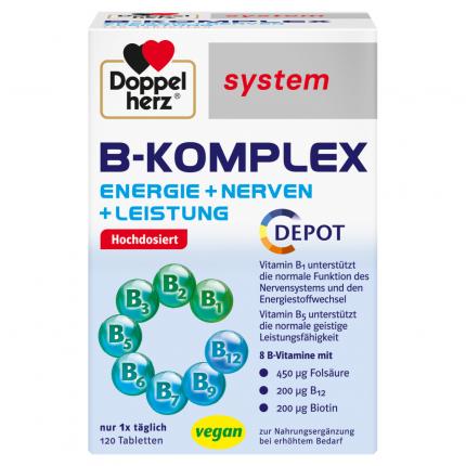 Doppelherz system B-KOMPLEX ENERGIE + NERVEN + LEISTUNG