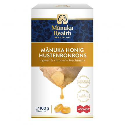 Manuka Health HUSTENBONBONS INGWER-ZITRONE MGO 400+