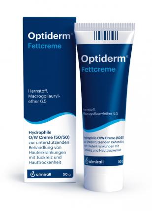 Optiderm Fettcreme bei Juckreiz und trockener Haut