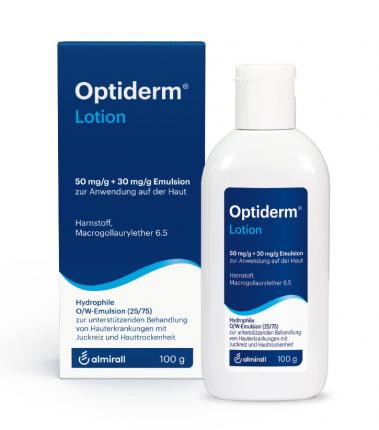 Optiderm Lotion bei Juckreiz und trockener Haut