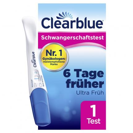 Clearblue Schwangerschaftstest 6 Tage früher