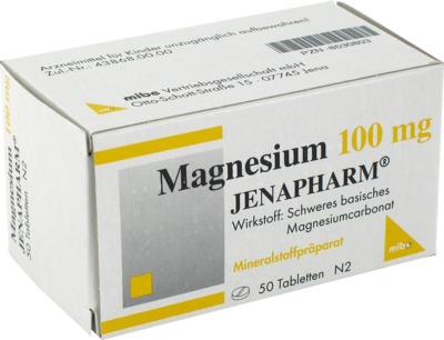 MAGNESIUM 100 mg Jenapharm Tabletten