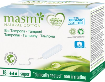 masmi Bio Tampons Super 100% Bio-Baumwolle