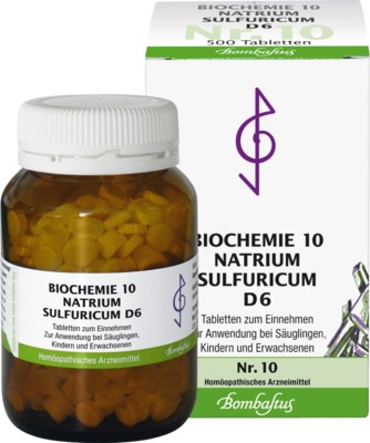 BIOCHEMIE 10 Natrium sulfuricum D 6 Tabletten