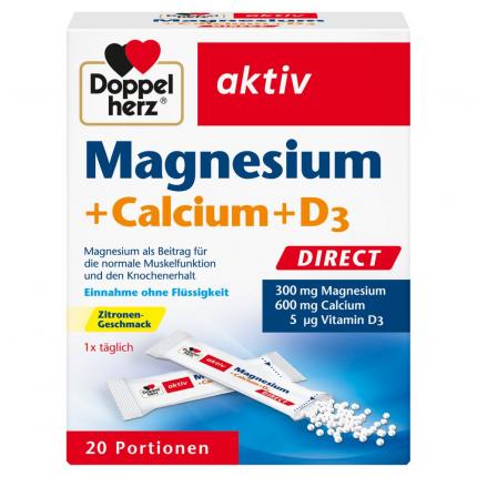 Doppelherz aktiv Magnesium + Calcium + D3 DIRECT