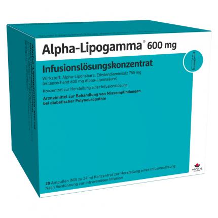 Alpha-Lipogamma 600mg Infusionslösungskonzentrat