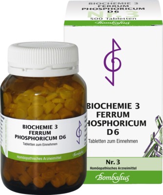 BIOCHEMIE 3 Ferrum phosphoricum D 6 Tabletten