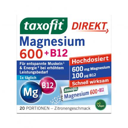 taxofit DIREKT Magnesium 600 + B12