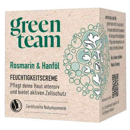 green team FEUCHTIGKEITSCREME Rosmarin &amp; Hanföl