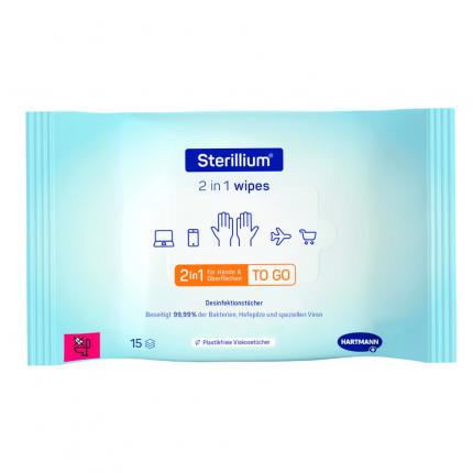 Sterillium 2 in 1 wipes