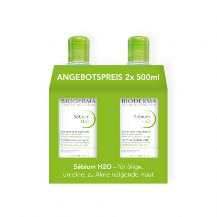 BIODERMA Sebium H2O Mizellenreinigungswasser Doppelpack