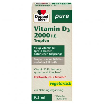 Dopppelherz pure Vitamin D3 2000 I.E.