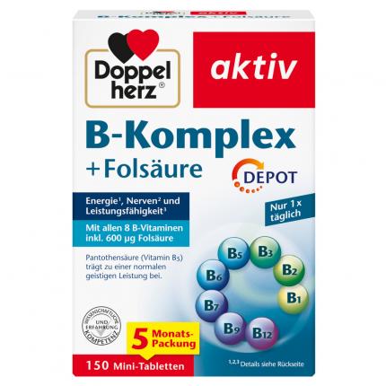 Doppelherz aktiv B-Komplex + Folsäure DEPOT