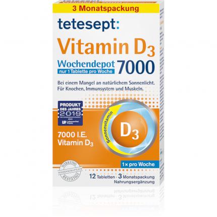 tetesept Vitamin D3 7.000 Wochendepot