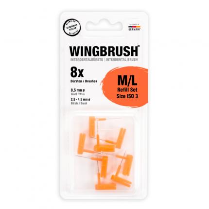 WINGBRUSH Interdentalbürsten Refill-Set ISO 3 M/L