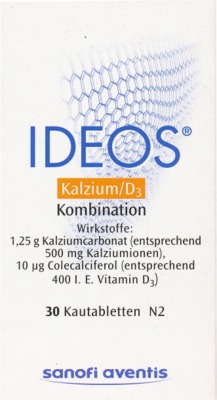 IDEOS 500mg/400 I.E.