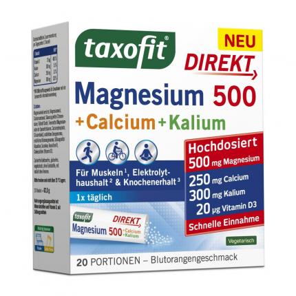 taxofit DIREKT Magnesium 500 + Calcium + Kalium