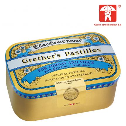 Grethers Pastilles Blackcurrant Gold Dose