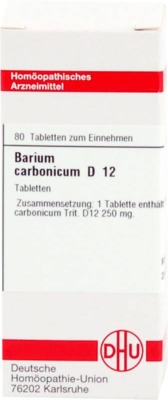 BARIUM CARBONICUM D 12 Tabletten