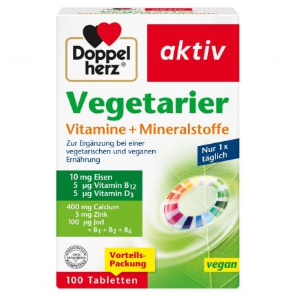 Doppelherz aktiv Vegetarier Vitamine + Mineralstoffe