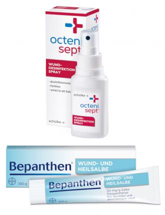 Bepanthen Wund und Heilsalbe &amp; Octenisept Set