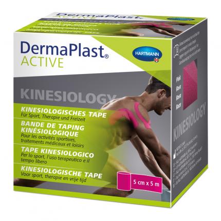 DermaPlast Active Kinesiology Tape 5cm x 5m pink