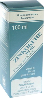 ZINKOKEHL Tropfen D 3