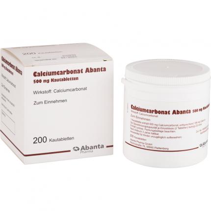 Calciumcarbonat Abanta 500 Mg Kautabletten