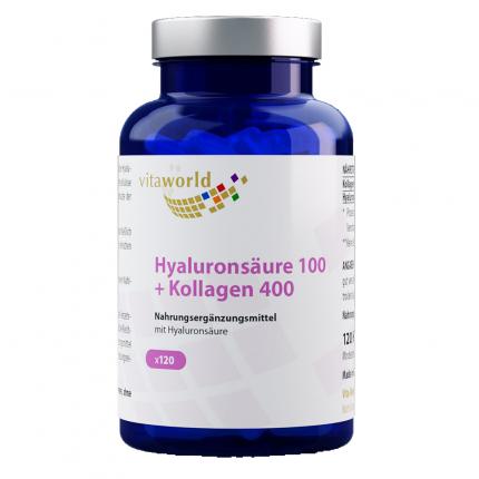 HYALURONSÄURE 100+Kollagen 400 Kapseln